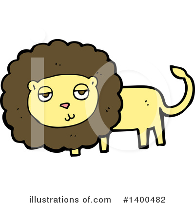 Royalty-Free (RF) Male Lion Clipart Illustration by lineartestpilot - Stock Sample #1400482