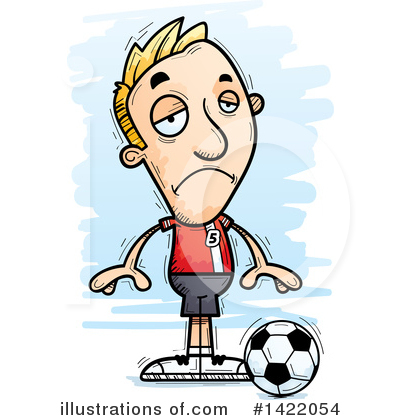 Male Soccer Player Clipart #1422054 by Cory Thoman