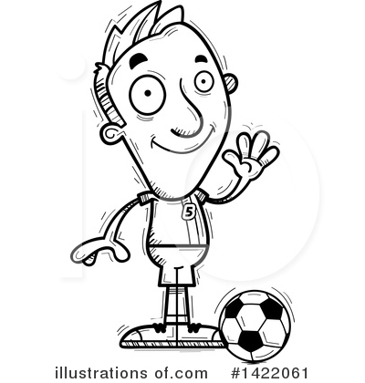 Royalty-Free (RF) Male Soccer Player Clipart Illustration by Cory Thoman - Stock Sample #1422061