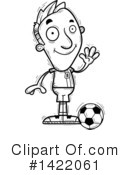 Male Soccer Player Clipart #1422061 by Cory Thoman