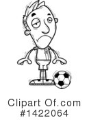 Male Soccer Player Clipart #1422064 by Cory Thoman