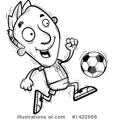 Male Soccer Player Clipart #1422066 by Cory Thoman
