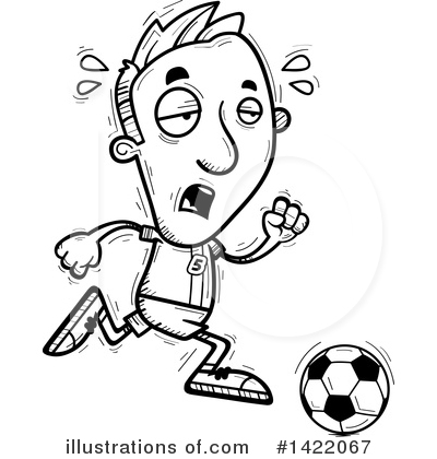 Male Soccer Player Clipart #1422067 by Cory Thoman