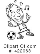 Male Soccer Player Clipart #1422068 by Cory Thoman