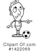 Male Soccer Player Clipart #1422069 by Cory Thoman