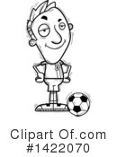 Male Soccer Player Clipart #1422070 by Cory Thoman