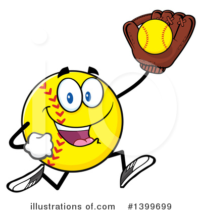 Royalty-Free (RF) Male Softball Clipart Illustration by Hit Toon - Stock Sample #1399699