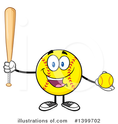 Royalty-Free (RF) Male Softball Clipart Illustration by Hit Toon - Stock Sample #1399702