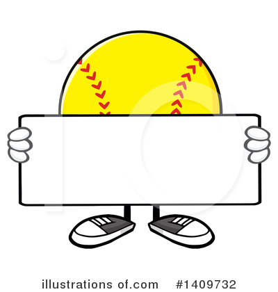 Royalty-Free (RF) Male Softball Clipart Illustration by Hit Toon - Stock Sample #1409732