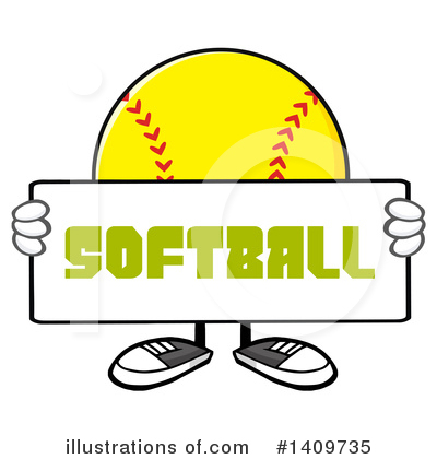 Royalty-Free (RF) Male Softball Clipart Illustration by Hit Toon - Stock Sample #1409735