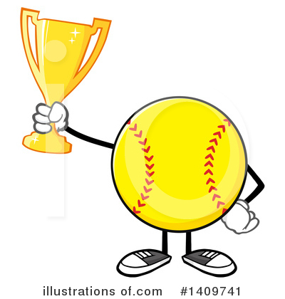 Male Softball Clipart #1399705 - Illustration by Hit Toon