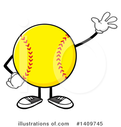 Royalty-Free (RF) Male Softball Clipart Illustration by Hit Toon - Stock Sample #1409745