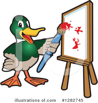 Royalty-Free (RF) Mallard Duck Clipart Illustration by Mascot Junction - Stock Sample #1282745