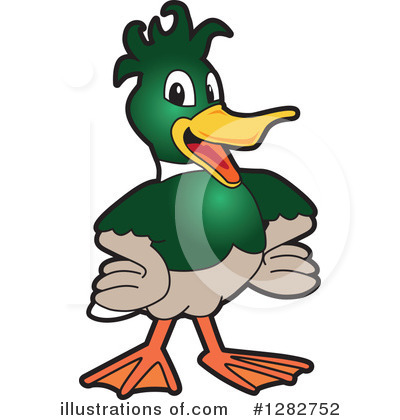 Royalty-Free (RF) Mallard Duck Clipart Illustration by Mascot Junction - Stock Sample #1282752