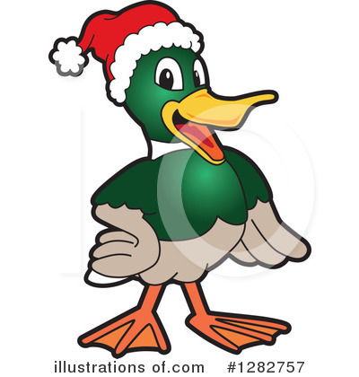 Royalty-Free (RF) Mallard Duck Clipart Illustration by Mascot Junction - Stock Sample #1282757