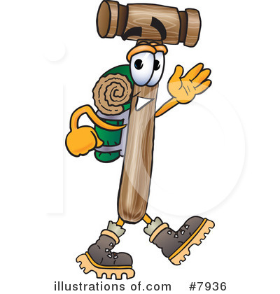 Royalty-Free (RF) Mallet Clipart Illustration by Mascot Junction - Stock Sample #7936