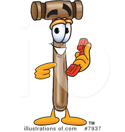 Royalty-Free (RF) Mallet Clipart Illustration by Mascot Junction - Stock Sample #7937