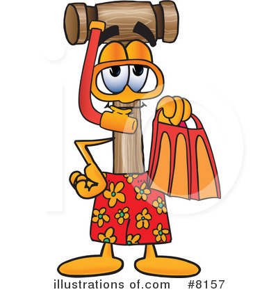 Royalty-Free (RF) Mallet Clipart Illustration by Mascot Junction - Stock Sample #8157