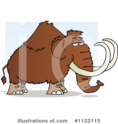Royalty-Free (RF) Mammoth Clipart Illustration by Hit Toon - Stock Sample #1122115