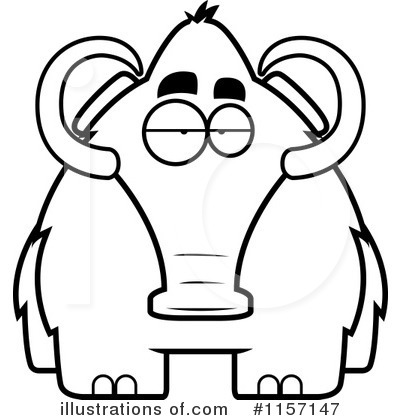 Royalty-Free (RF) Mammoth Clipart Illustration by Cory Thoman - Stock Sample #1157147