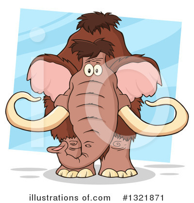 Royalty-Free (RF) Mammoth Clipart Illustration by Hit Toon - Stock Sample #1321871