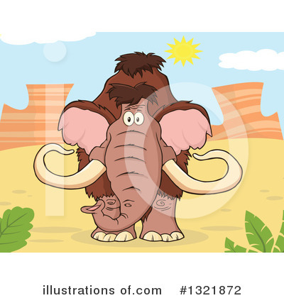 Royalty-Free (RF) Mammoth Clipart Illustration by Hit Toon - Stock Sample #1321872