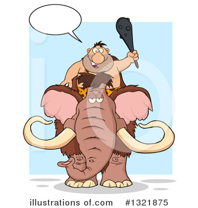 Royalty-Free (RF) Mammoth Clipart Illustration by Hit Toon - Stock Sample #1321875