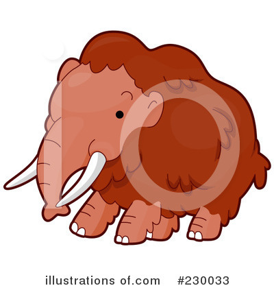 Woolly Mammoth Clipart #230033 by BNP Design Studio
