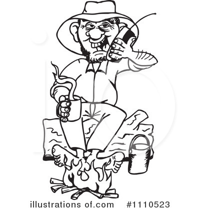 Camping Clipart #1110523 by Dennis Holmes Designs