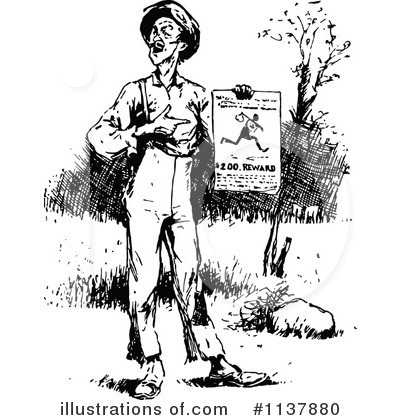Royalty-Free (RF) Man Clipart Illustration by Prawny Vintage - Stock Sample #1137880