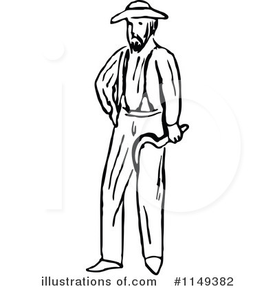 Royalty-Free (RF) Man Clipart Illustration by Prawny Vintage - Stock Sample #1149382