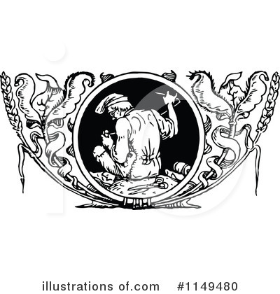 Royalty-Free (RF) Man Clipart Illustration by Prawny Vintage - Stock Sample #1149480
