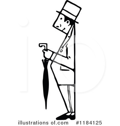 Royalty-Free (RF) Man Clipart Illustration by Prawny Vintage - Stock Sample #1184125