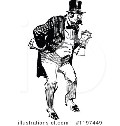 Royalty-Free (RF) Man Clipart Illustration by Prawny Vintage - Stock Sample #1197449
