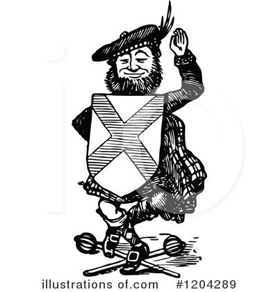 Royalty-Free (RF) Man Clipart Illustration by Prawny Vintage - Stock Sample #1204289