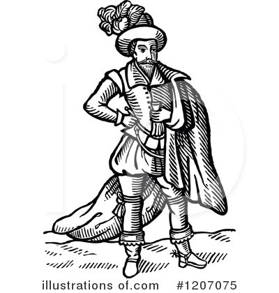 Royalty-Free (RF) Man Clipart Illustration by Prawny Vintage - Stock Sample #1207075