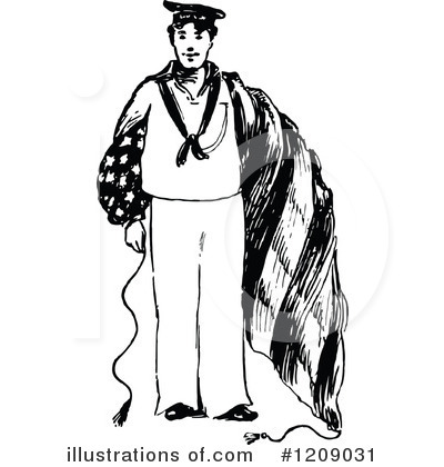 Royalty-Free (RF) Man Clipart Illustration by Prawny Vintage - Stock Sample #1209031