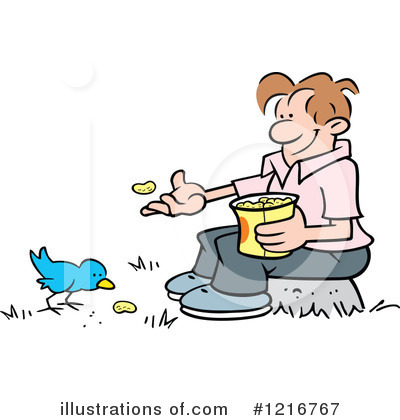 Feed The Birds Clipart #1216767 by Johnny Sajem