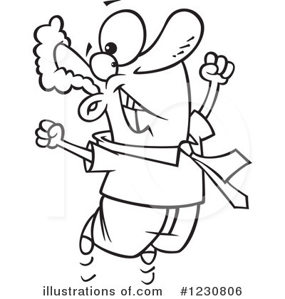 Royalty-Free (RF) Man Clipart Illustration by toonaday - Stock Sample #1230806