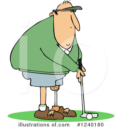 Golfer Clipart #1240180 by djart