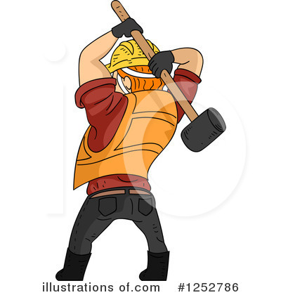 Construction Worker Clipart #1252786 by BNP Design Studio