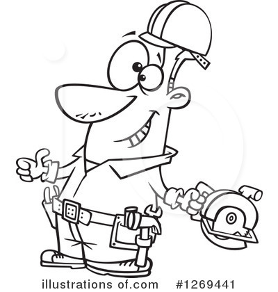 Royalty-Free (RF) Man Clipart Illustration by toonaday - Stock Sample #1269441