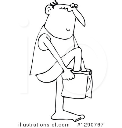 Royalty-Free (RF) Man Clipart Illustration by djart - Stock Sample #1290767