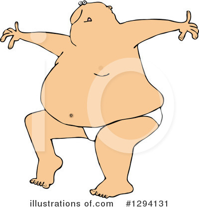 Fat Man Clipart #1294131 by djart