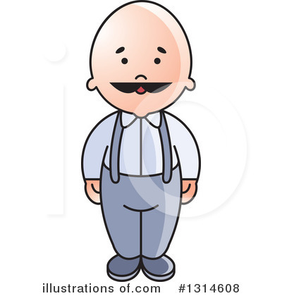 Senior Man Clipart #1314608 by Lal Perera