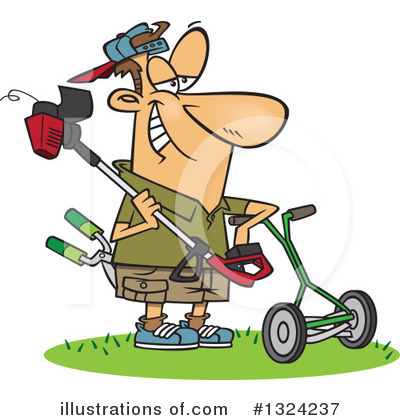 Mower Clipart #1324237 by toonaday
