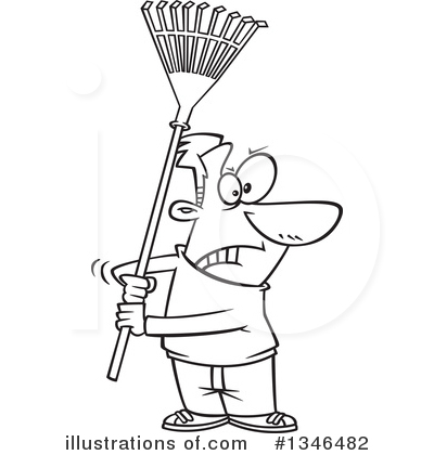 Yard Work Clipart #1346482 by toonaday
