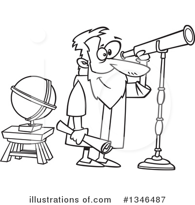 Astronomer Clipart #1346487 by toonaday