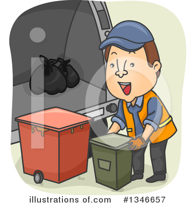 Garbage Man Clipart #1346657 by BNP Design Studio