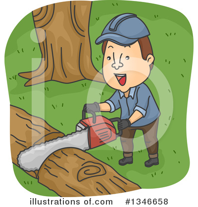 Lumberjack Clipart #1346658 by BNP Design Studio